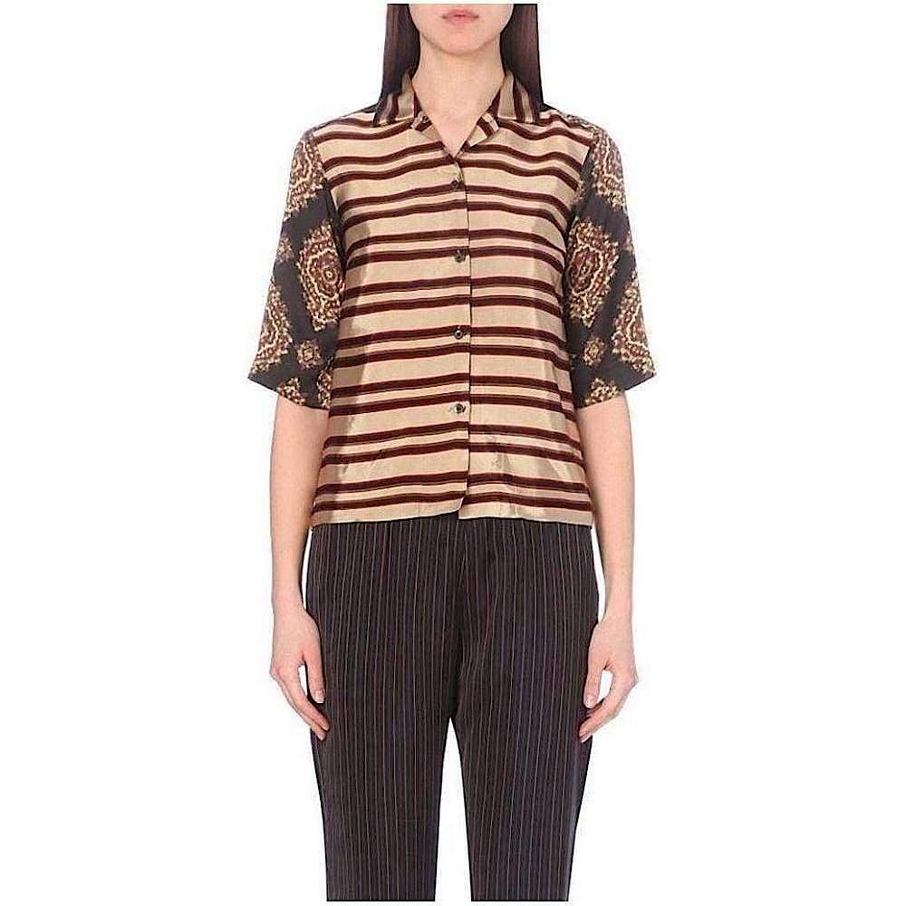 Dries Van Noten 2015 striped Chanton top